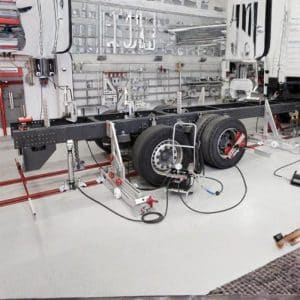 Enderezado y alineación para vehículos industriales
